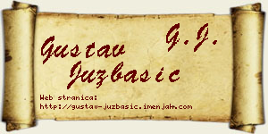 Gustav Juzbašić vizit kartica